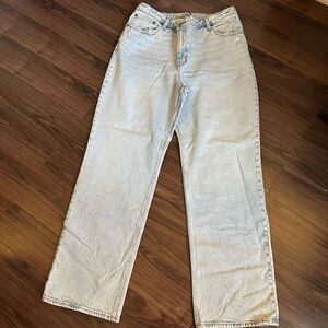 Abercrombie & Fitch 90s relaxed Jean high rise light wash 16L/33
